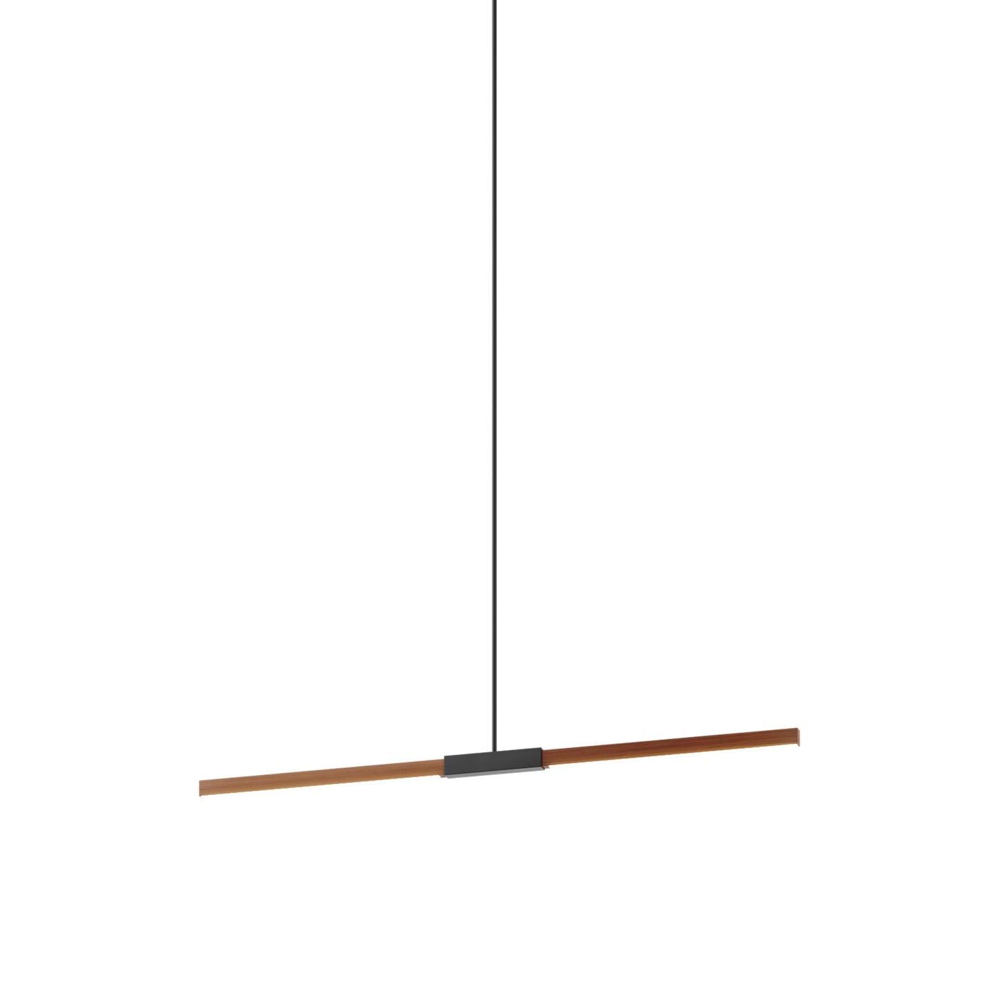 Stickbulb 4ft Linear LED Pendant Light in Water Tower Redwood/Blackened.