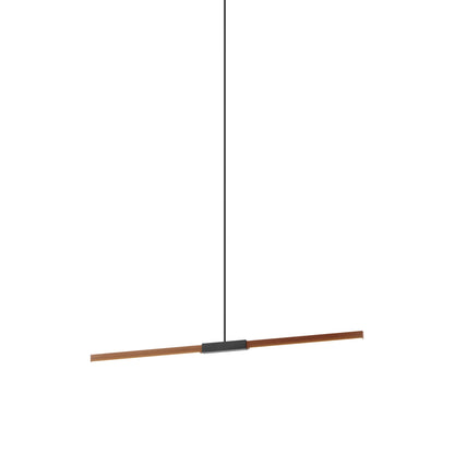 Stickbulb 4ft Linear LED Pendant Light in Water Tower Redwood/Blackened.