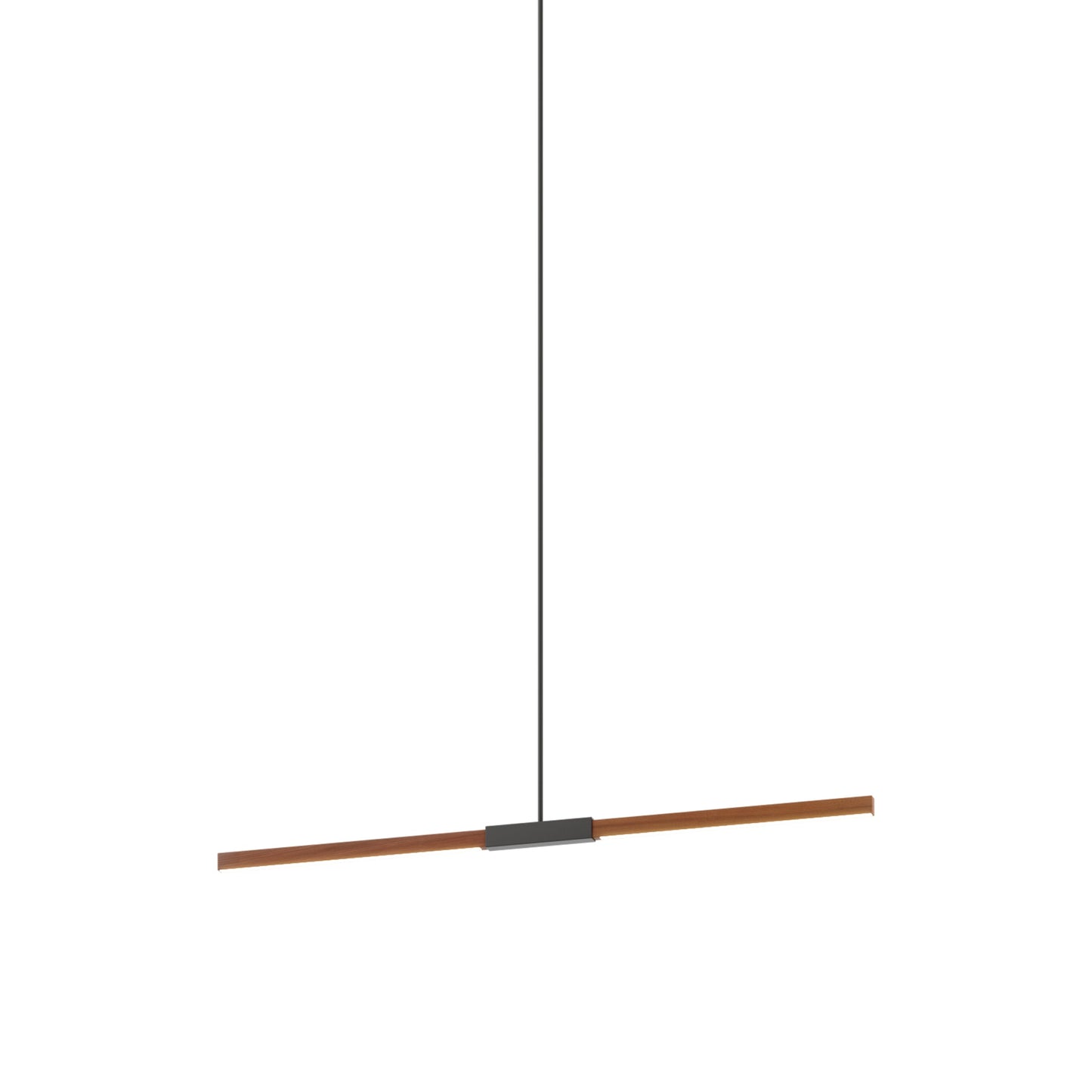 Stickbulb 4ft Linear LED Pendant Light in Water Tower Redwood/Slate Grey.