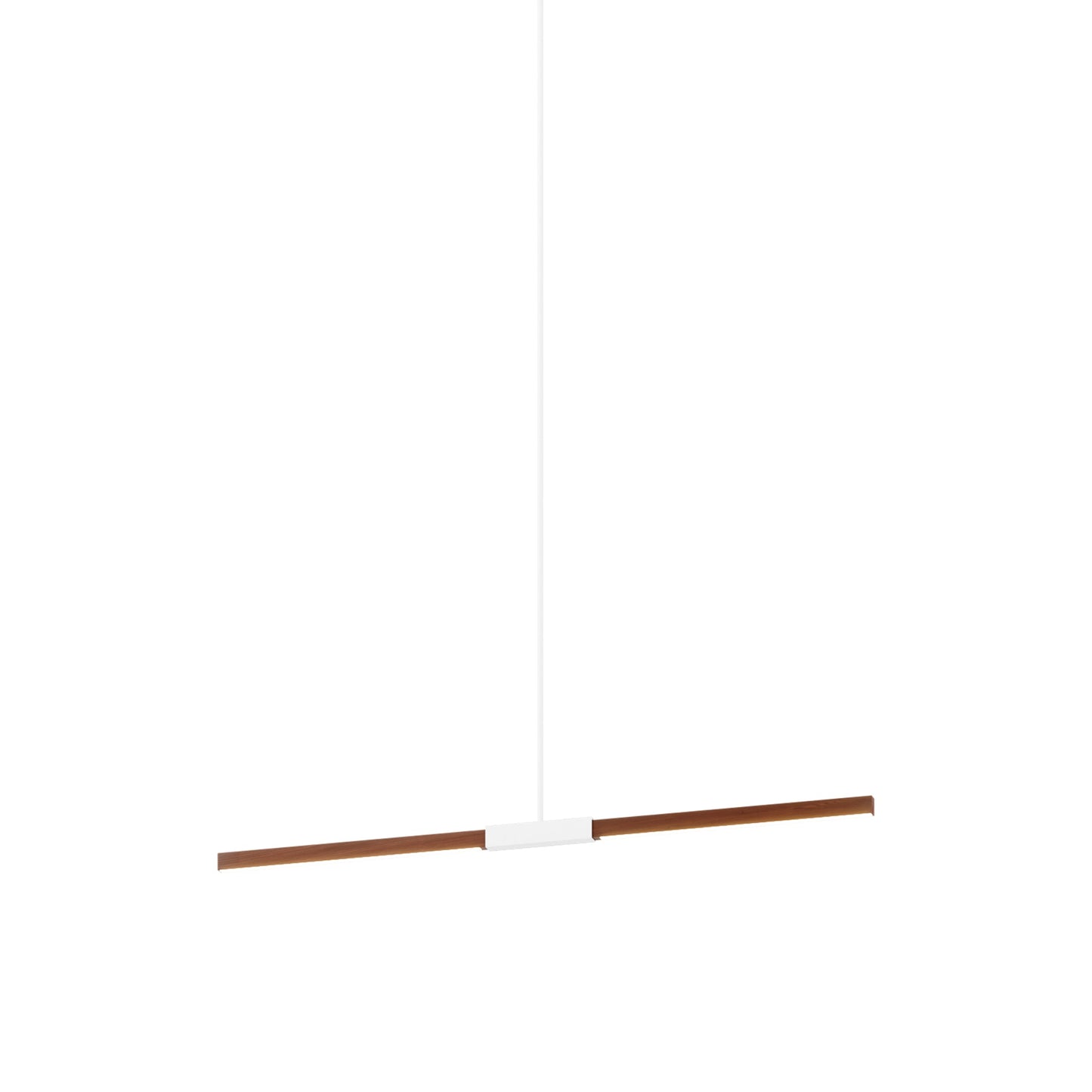 Stickbulb 4ft Linear LED Pendant Light in Water Tower Redwood/White.