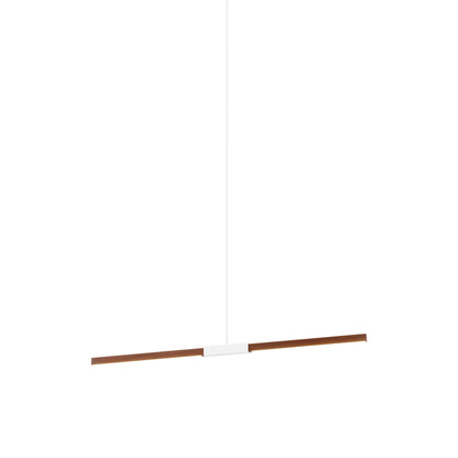 Stickbulb 4ft Linear LED Pendant Light in Water Tower Redwood/White.