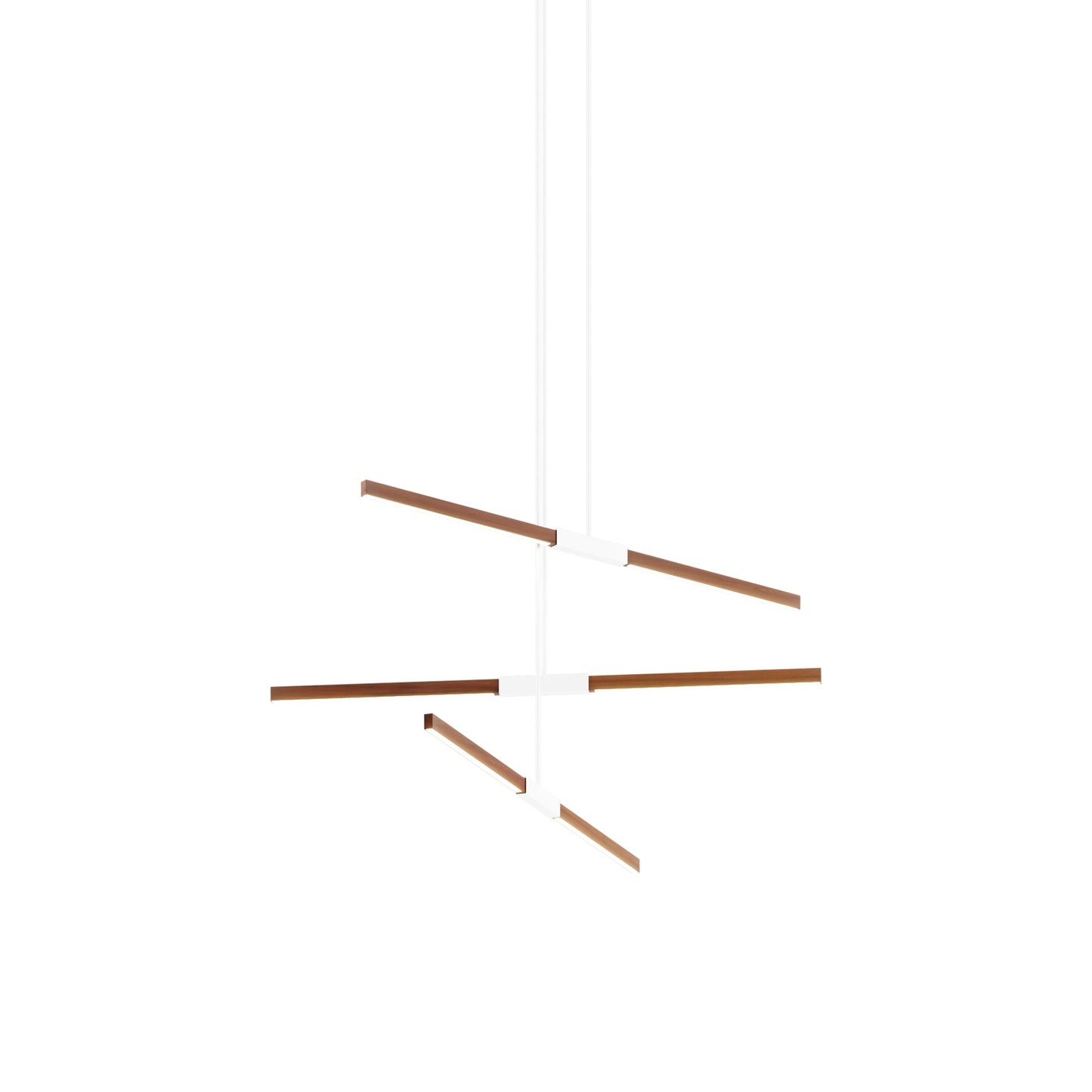 Stickbulb 4ft Multi Light Linear LED Pendant Light in Water Tower Redwood/White.