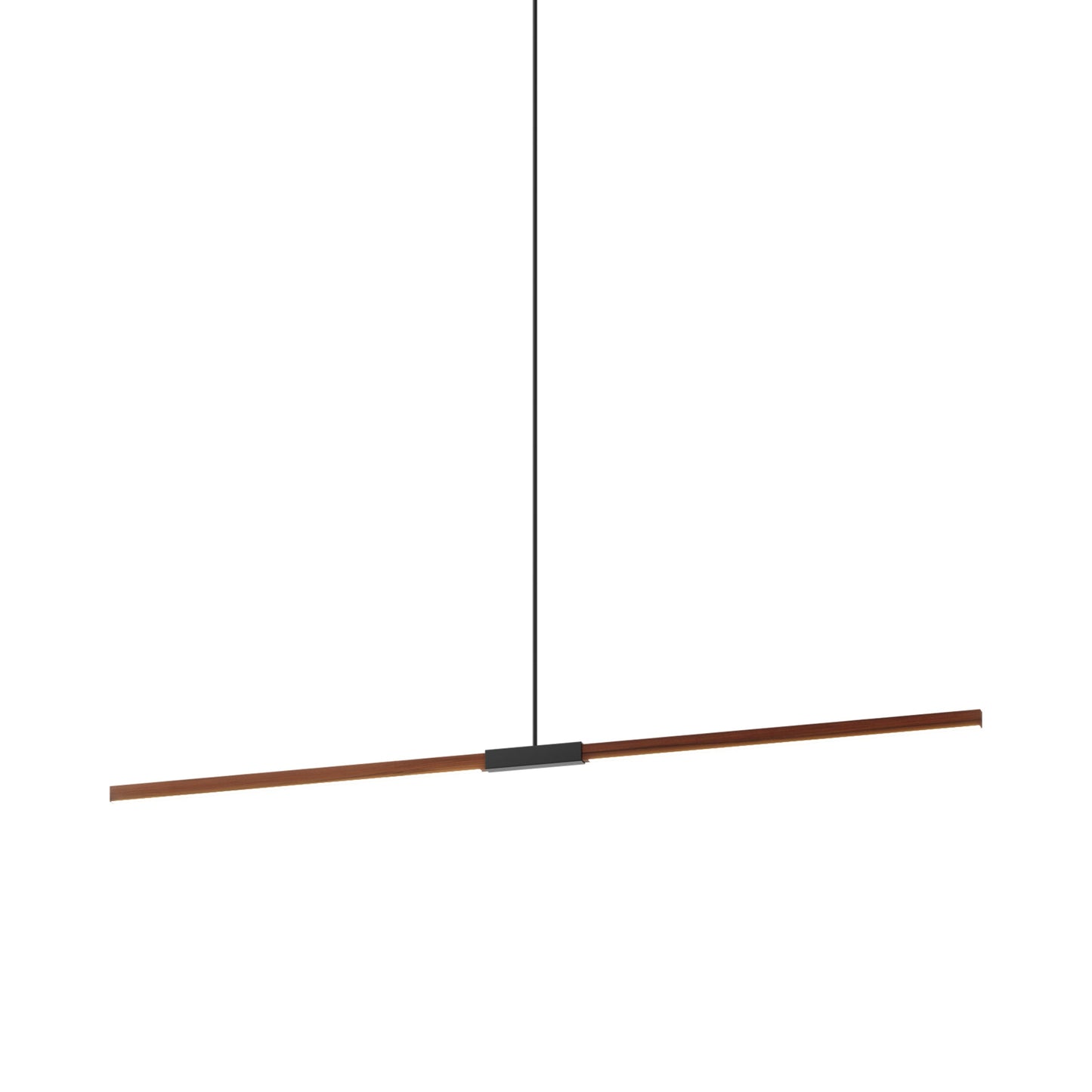 Stickbulb 6ft Linear LED Pendant Light in Water Tower Redwood/Matte Black.