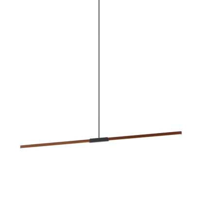 Stickbulb 6ft Linear LED Pendant Light in Water Tower Redwood/Matte Black.