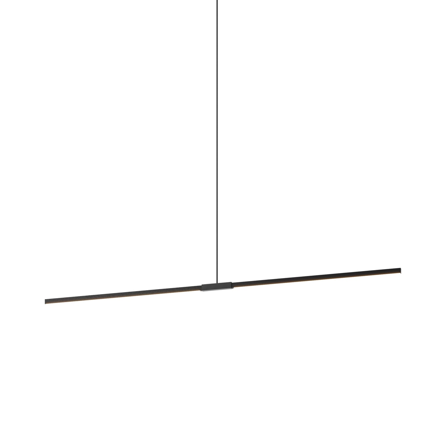 Stickbulb 8ft Linear LED Pendant Light in Ebonized Oak/Blackened.