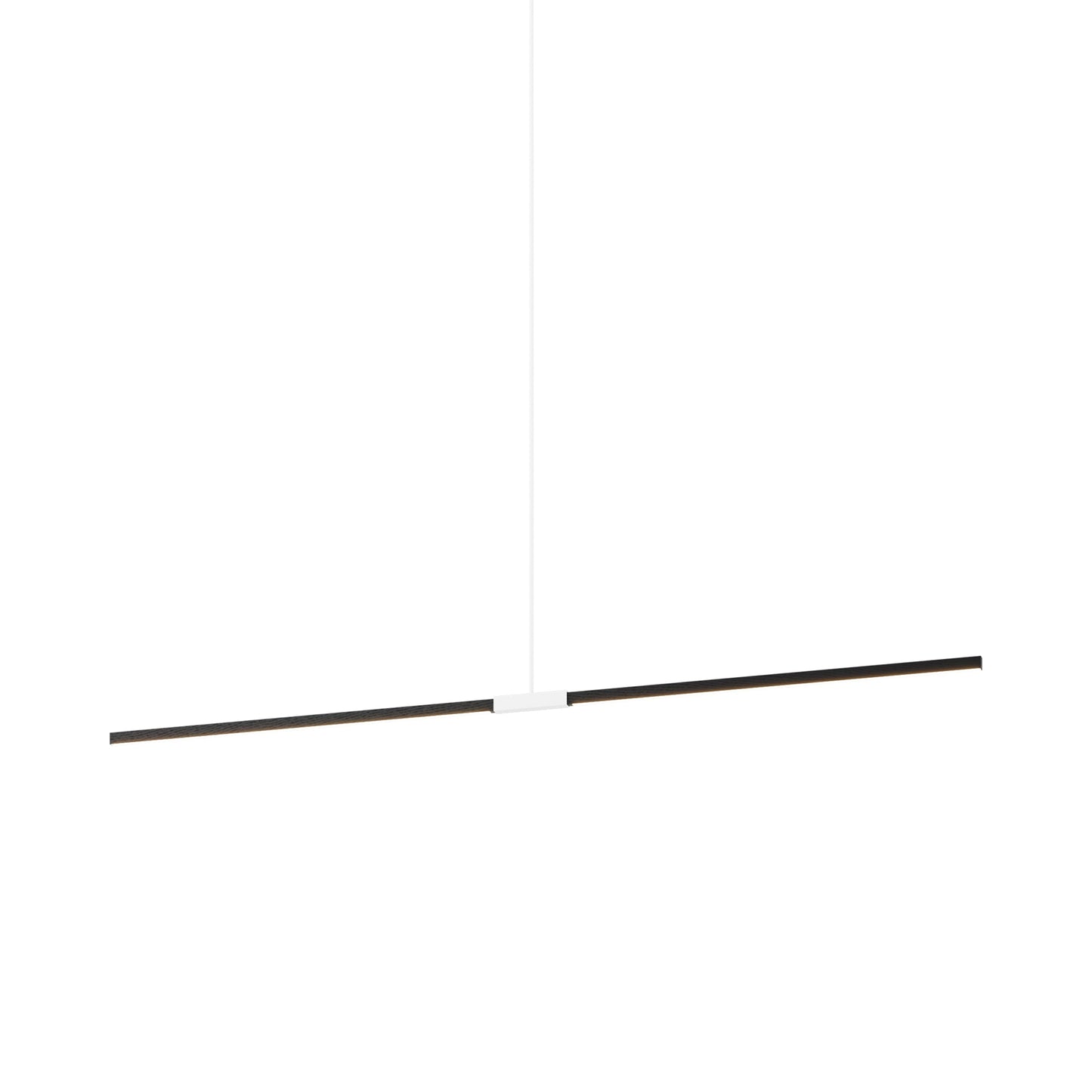 Stickbulb 8ft Linear LED Pendant Light in Ebonized Oak/White.
