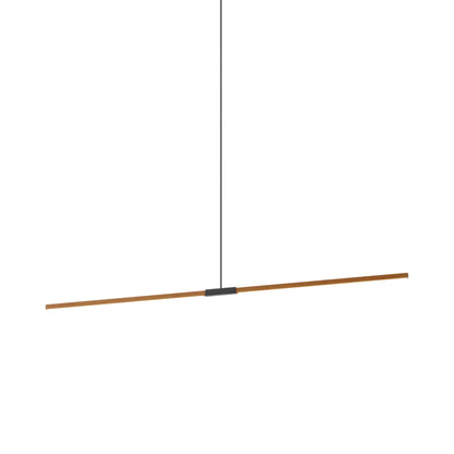 Stickbulb 8ft Linear LED Pendant Light in Heart Pine (Reclaimed)/Blackened.