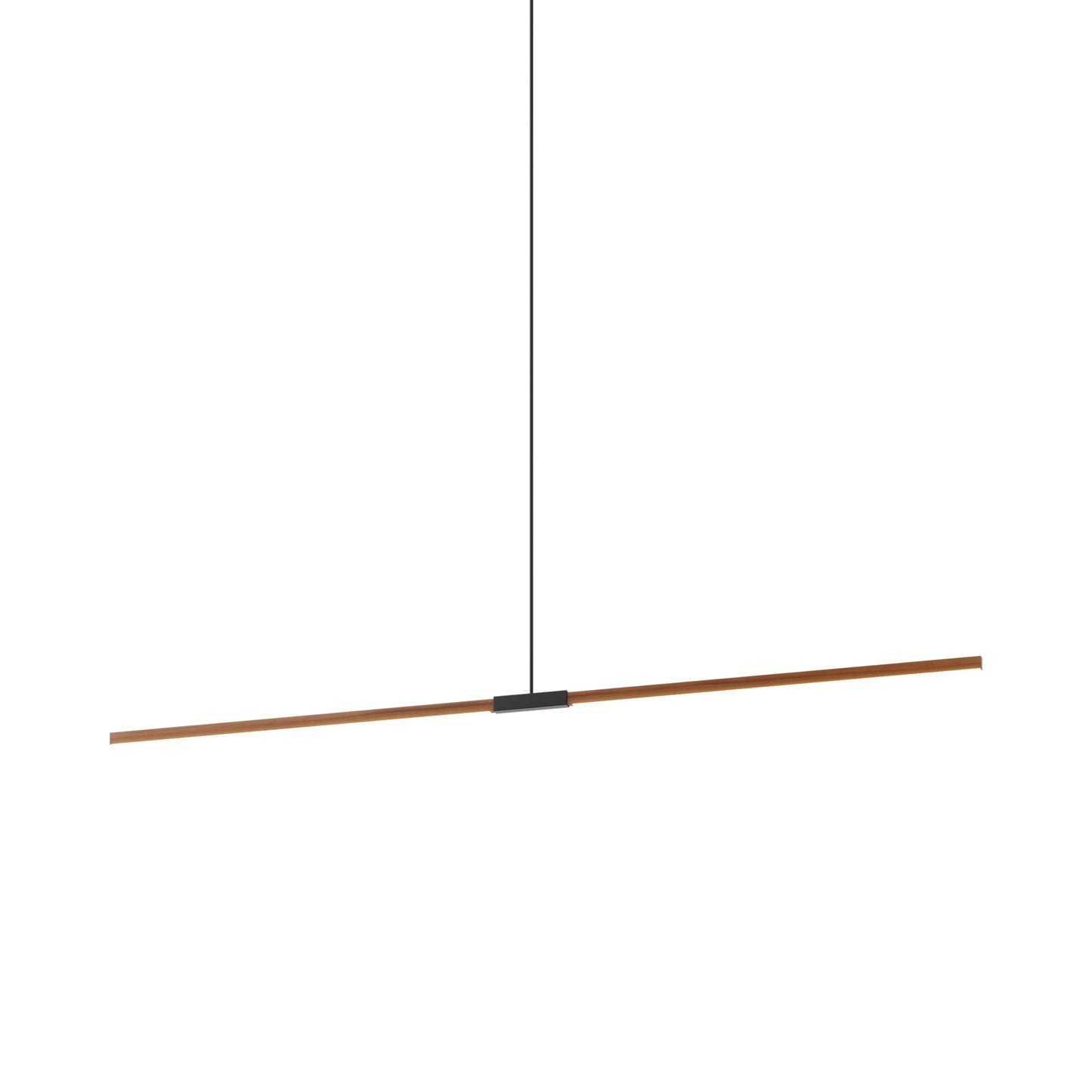Stickbulb 8ft Linear LED Pendant Light in Water Tower Redwood/Matte Black.