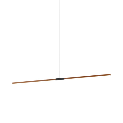 Stickbulb 8ft Linear LED Pendant Light in Water Tower Redwood/Matte Black.