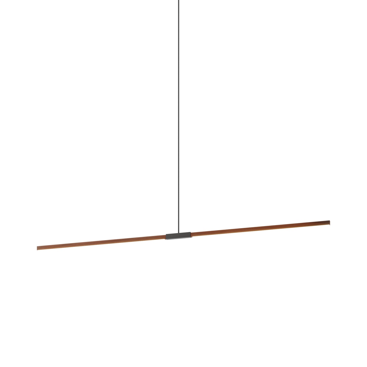 Stickbulb 8ft Linear LED Pendant Light in Water Tower Redwood/Slate Grey.