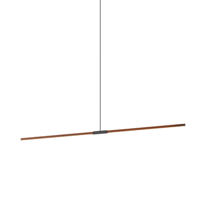 Stickbulb 8ft Linear LED Pendant Light in Water Tower Redwood/Slate Grey.