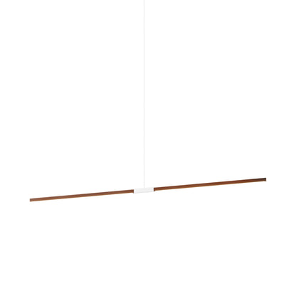Stickbulb 8ft Linear LED Pendant Light in Water Tower Redwood/White.
