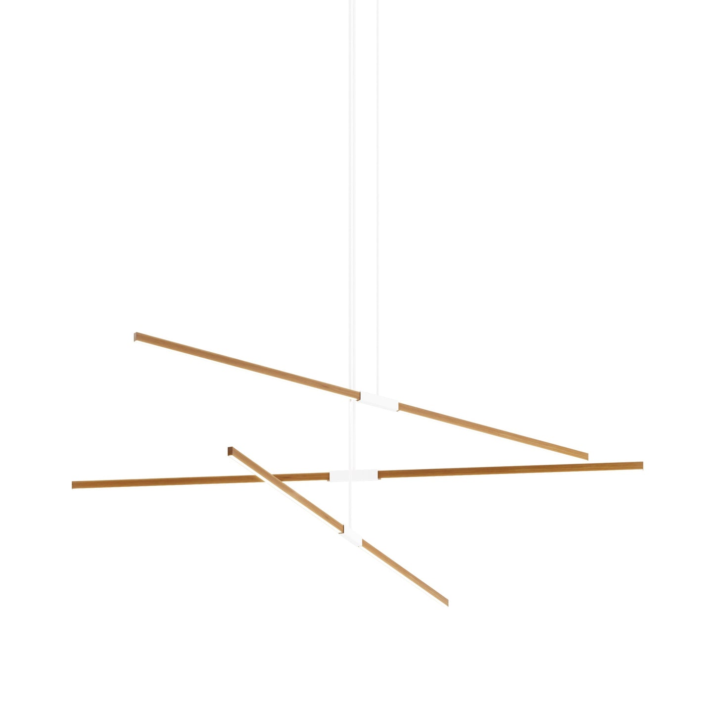 Stickbulb 8ft Multi Light Linear LED Pendant Light in Heart Pine (Reclaimed)/White.