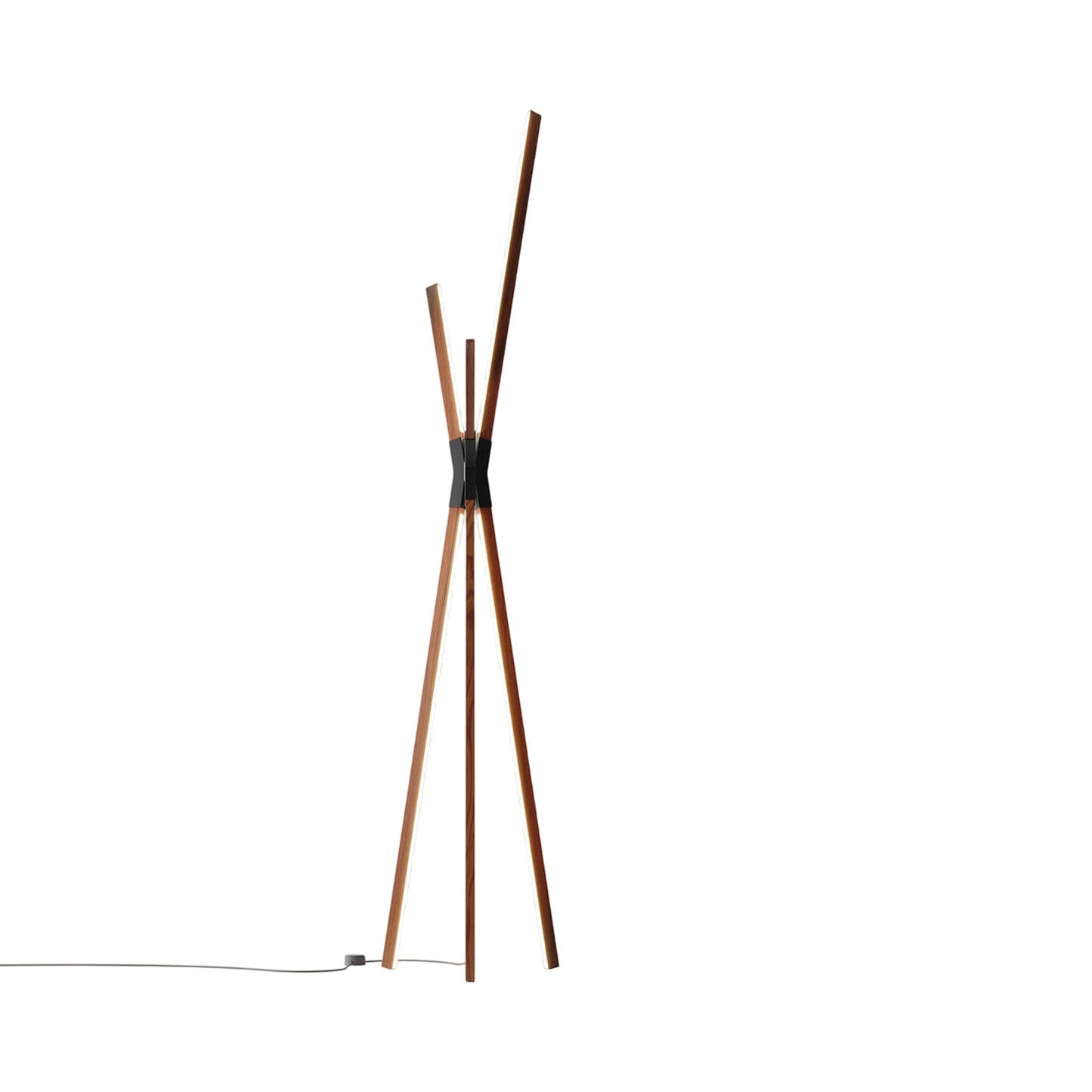 Bang LED Floor Lamp in Water Tower Redwood/Matte Black.