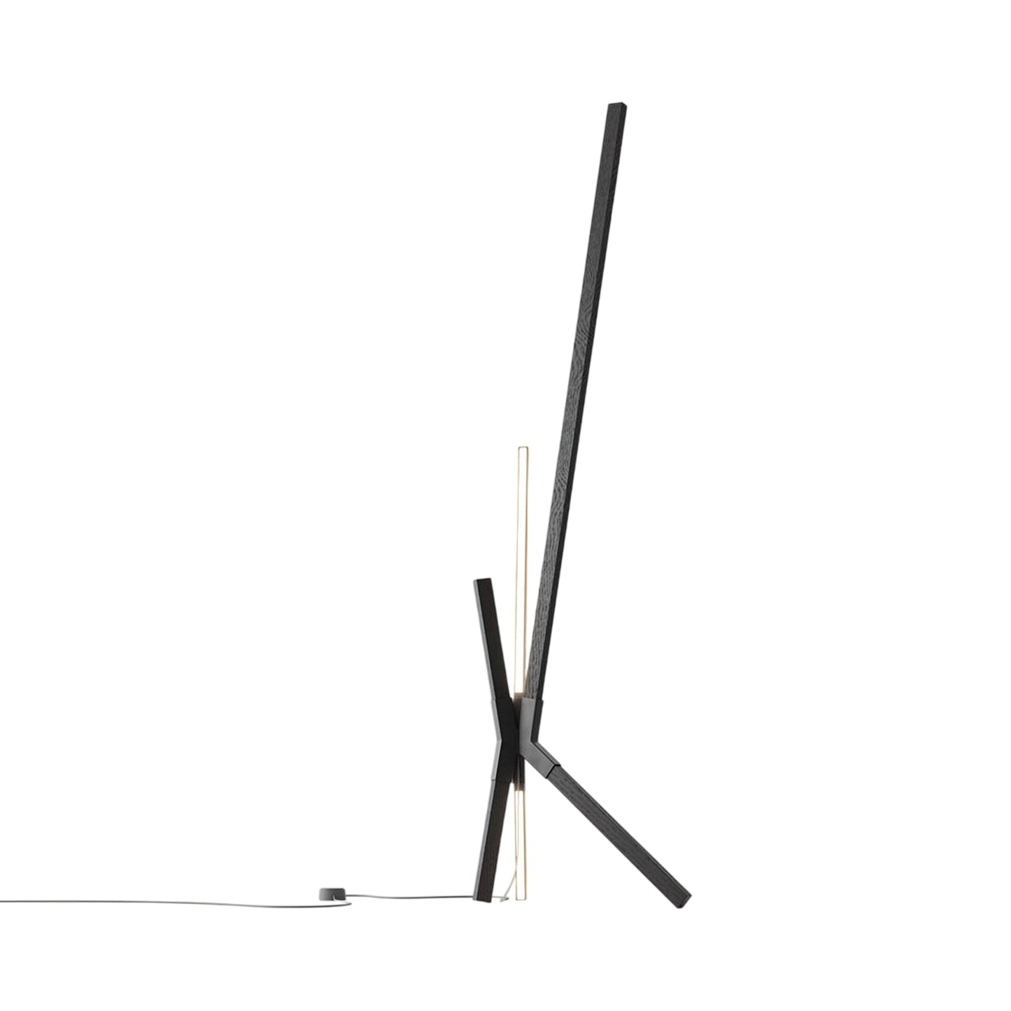 Bang LED Floor / Table Lamp in Ebonized Oak/Blackened.