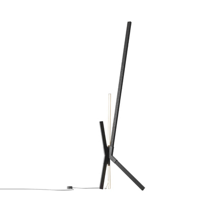 Bang LED Floor / Table Lamp in Ebonized Oak/Blackened.