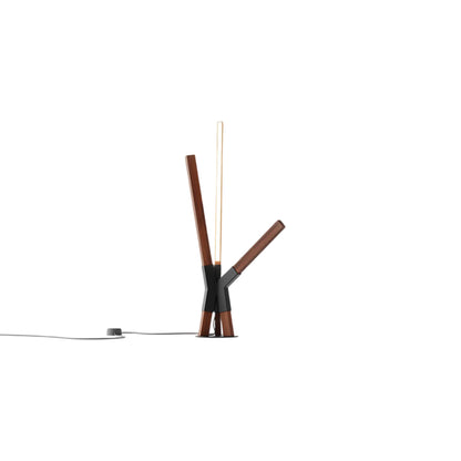 Bang LED Table Lamp in Water Tower Redwood/Matte Black.