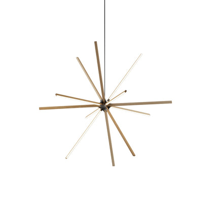Boom Big LED Chandelier in Maple/Blackened.