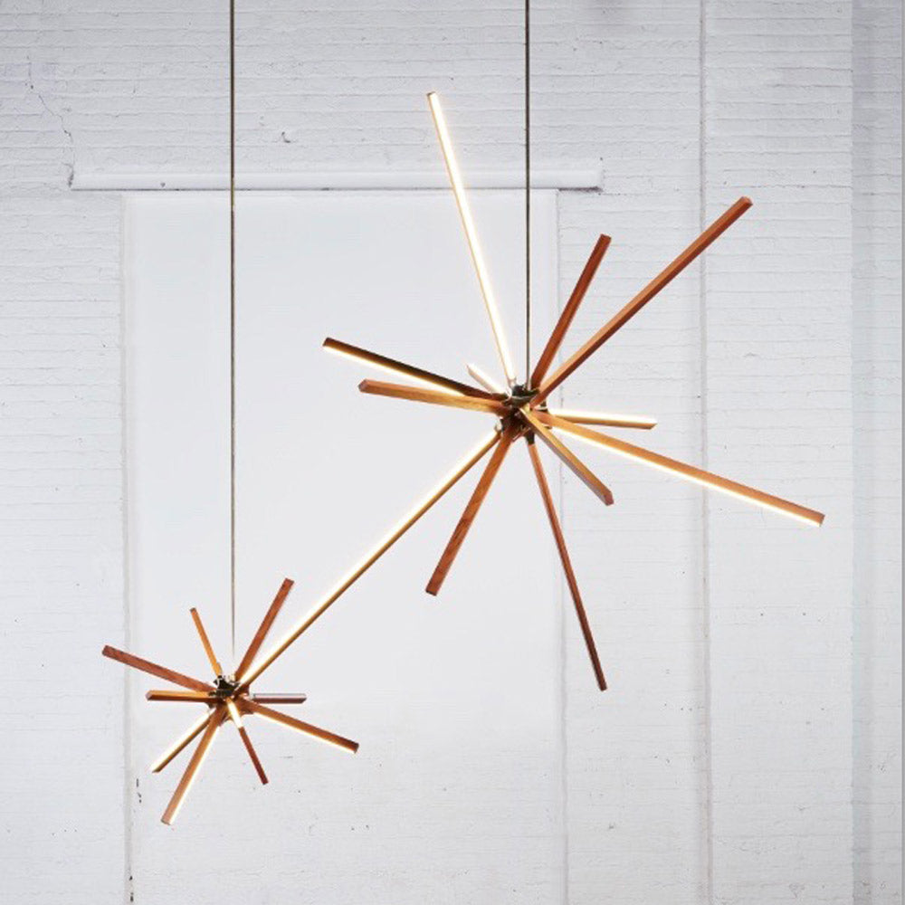 Boom Double LED Chandelier in Detail.