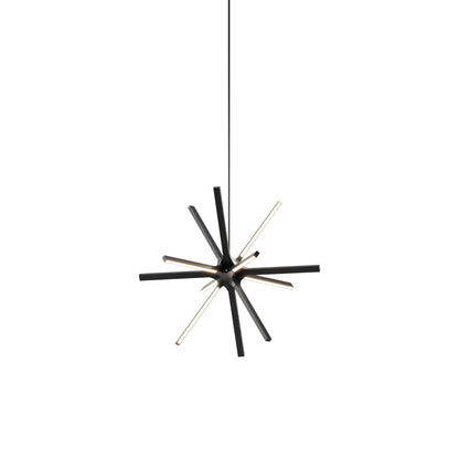 Boom Little LED Chandelier in Ebonized Oak/Blackened.