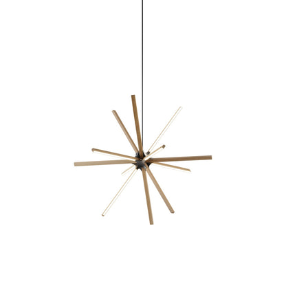 Boom Middle LED Chandelier in Maple/Blackened.
