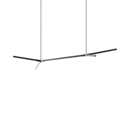 Bough Big Double LED Pendant Light in Ebonized Oak/Blackened.