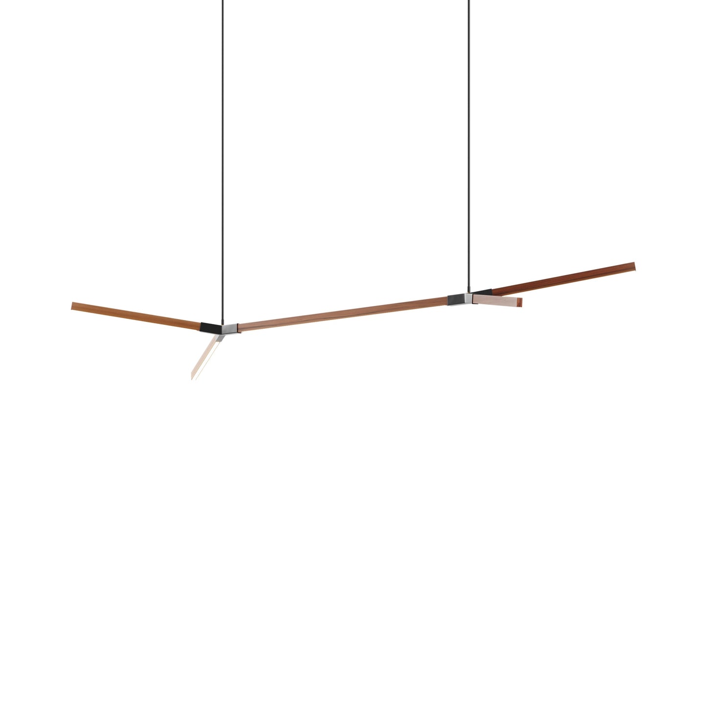 Bough Big Double LED Pendant Light in Water Tower Redwood/Blackened.