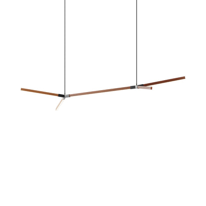 Bough Big Double LED Pendant Light in Water Tower Redwood/Blackened.