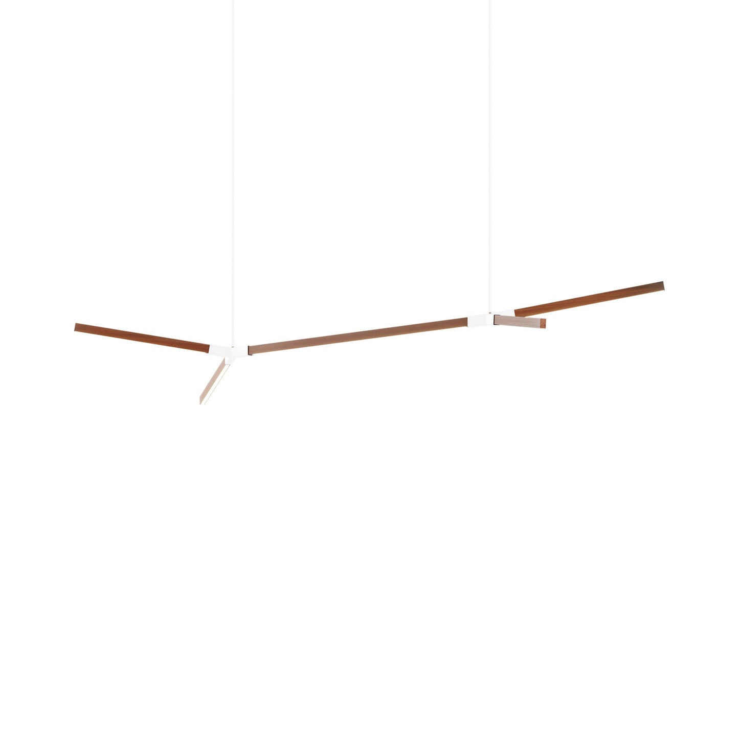 Bough Big Double LED Pendant Light in Water Tower Redwood/White.
