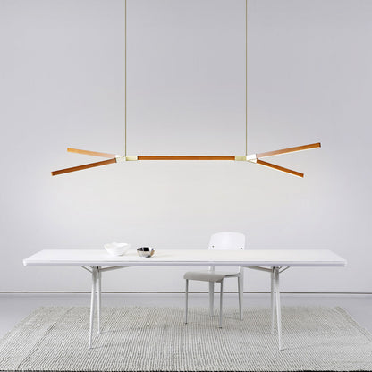 Bough Big Double LED Pendant Light in living room.