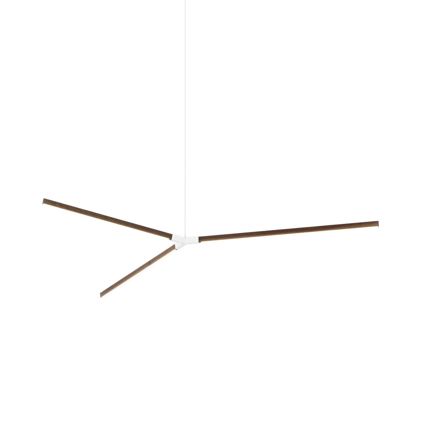 Bough Big LED Pendant Light in American Walnut/White.
