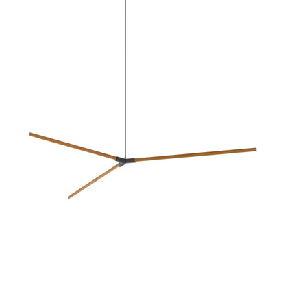Bough Big LED Pendant Light in Heart Pine (Reclaimed)/Blackened.