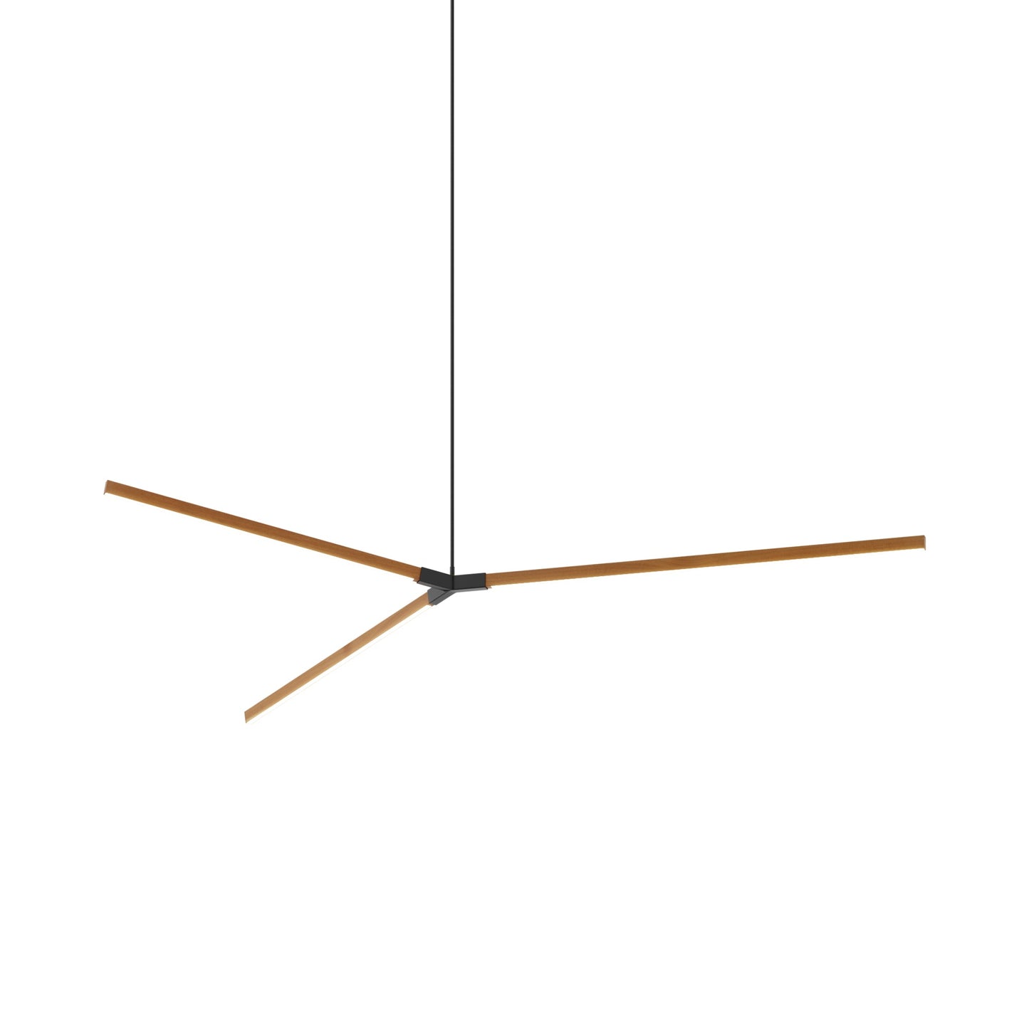 Bough Big LED Pendant Light in Heart Pine (Reclaimed)/Matte Black.