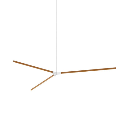 Bough Big LED Pendant Light in Heart Pine (Reclaimed)/Polished Nickel.