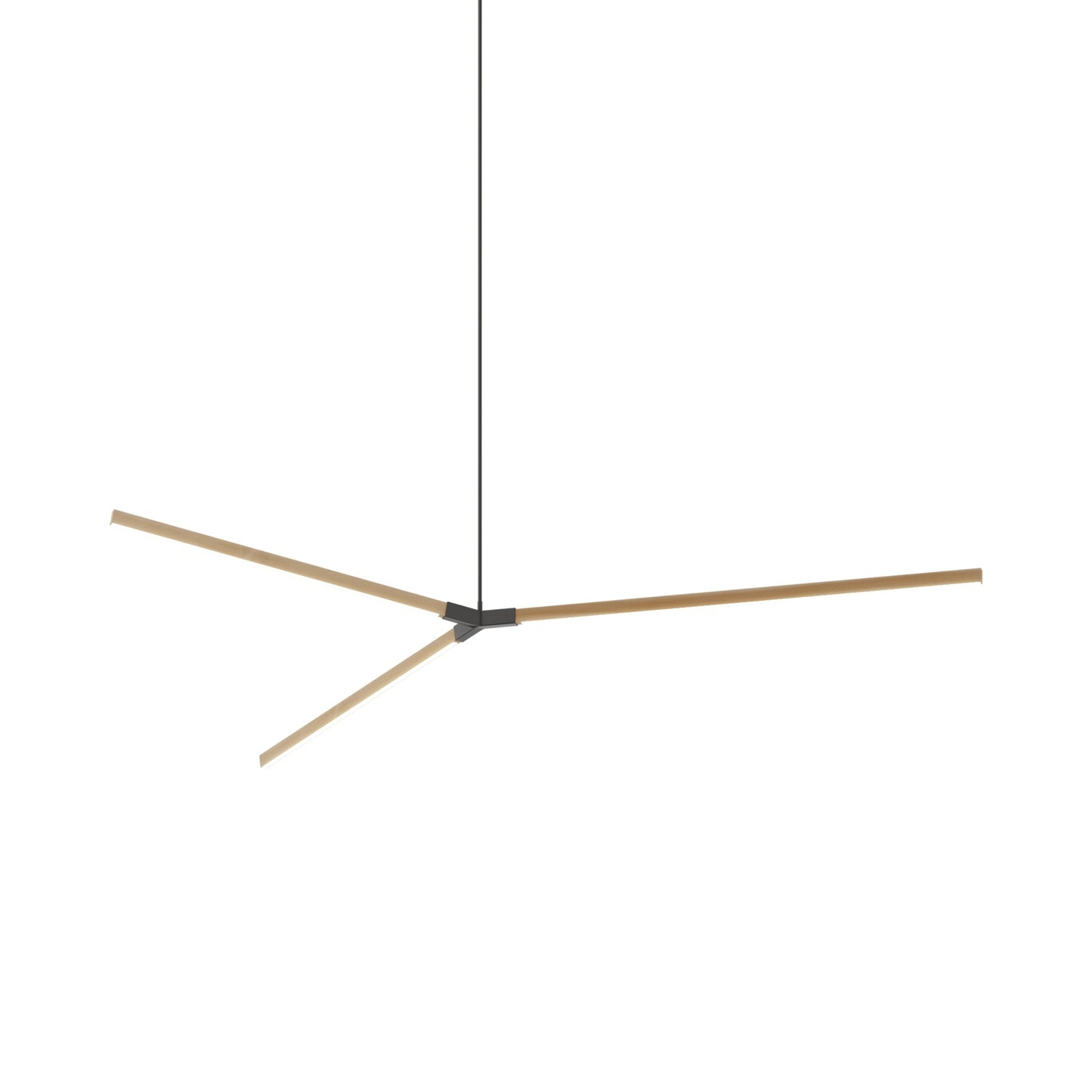Bough Big LED Pendant Light in Maple/Slate Grey.