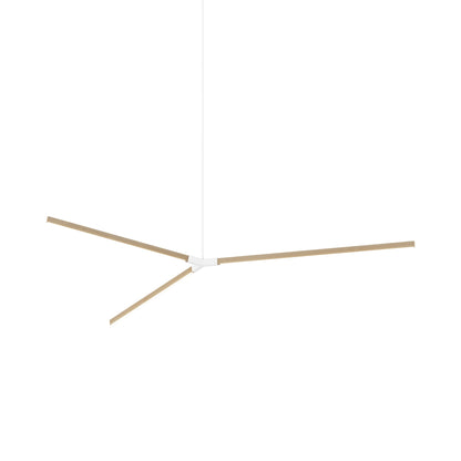 Bough Big LED Pendant Light in Maple/White.