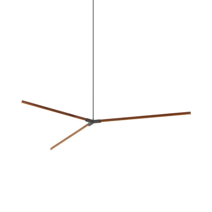 Bough Big LED Pendant Light in Water Tower Redwood/Slate Grey.