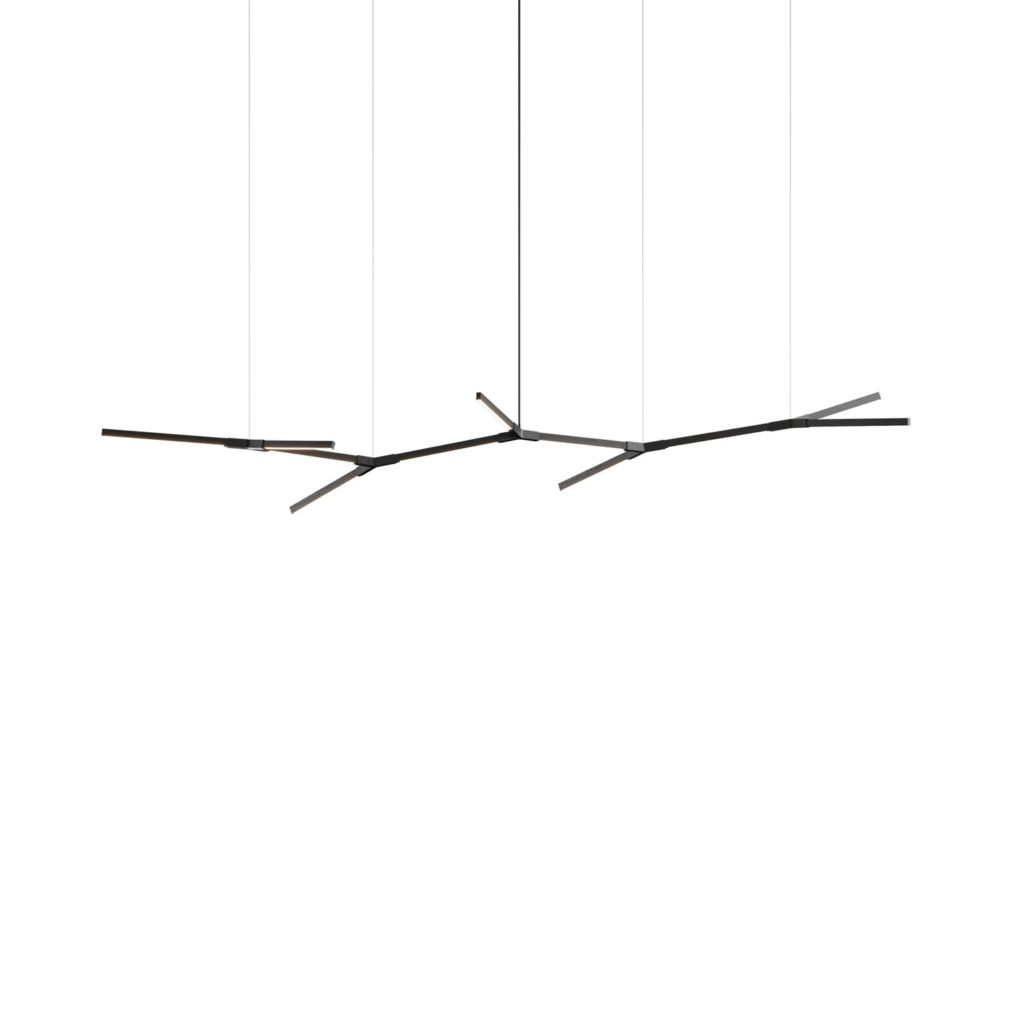 Bough Branching Big LED Chandelier in Ebonized Oak/Blackened.