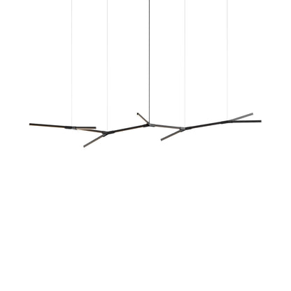 Bough Branching Big LED Chandelier in Ebonized Oak/Blackened.