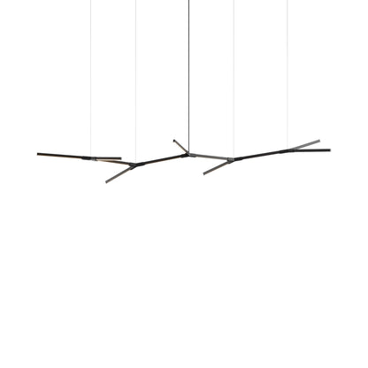 Bough Branching Big LED Chandelier in Ebonized Oak/Matte Black.