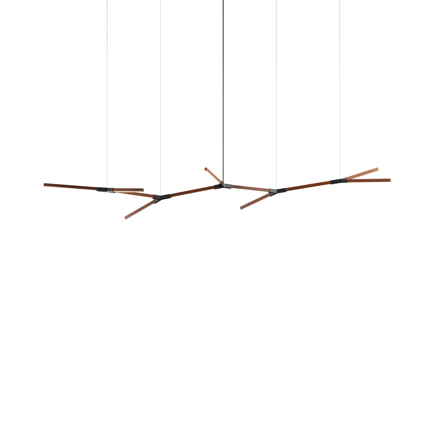 Bough Branching Big LED Chandelier in Water Tower Redwood/Blackened.