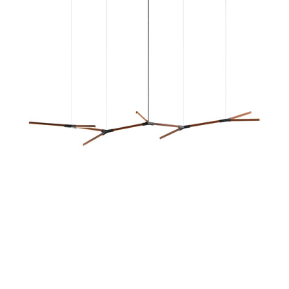 Bough Branching Big LED Chandelier in Water Tower Redwood/Blackened.