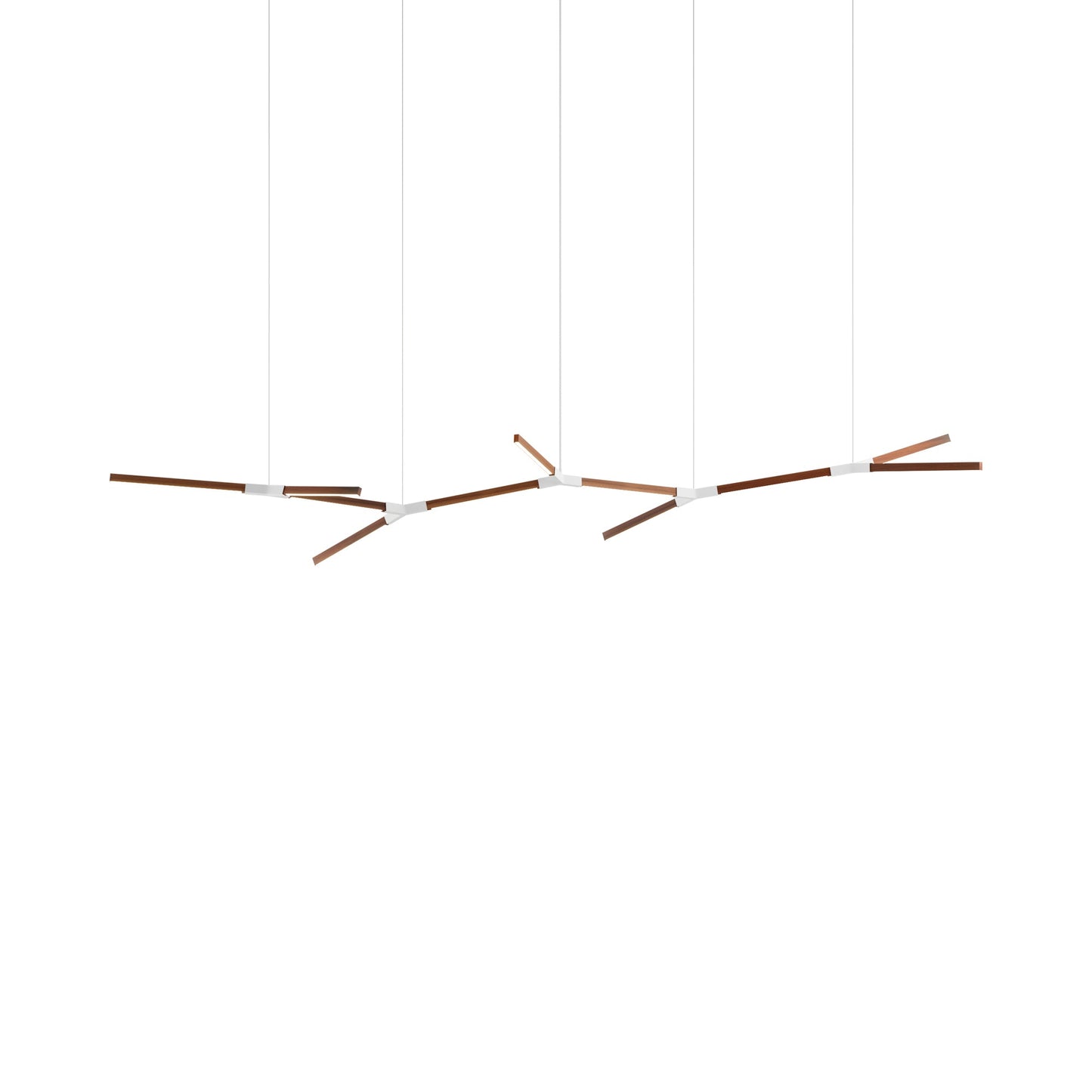 Bough Branching Big LED Chandelier in Water Tower Redwood/White.