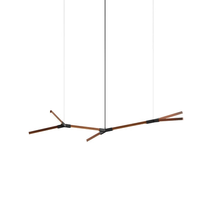 Bough Branching Little LED Chandelier in Water Tower Redwood/Blackened.