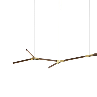 Bough Branching Little LED Chandelier in Detail.