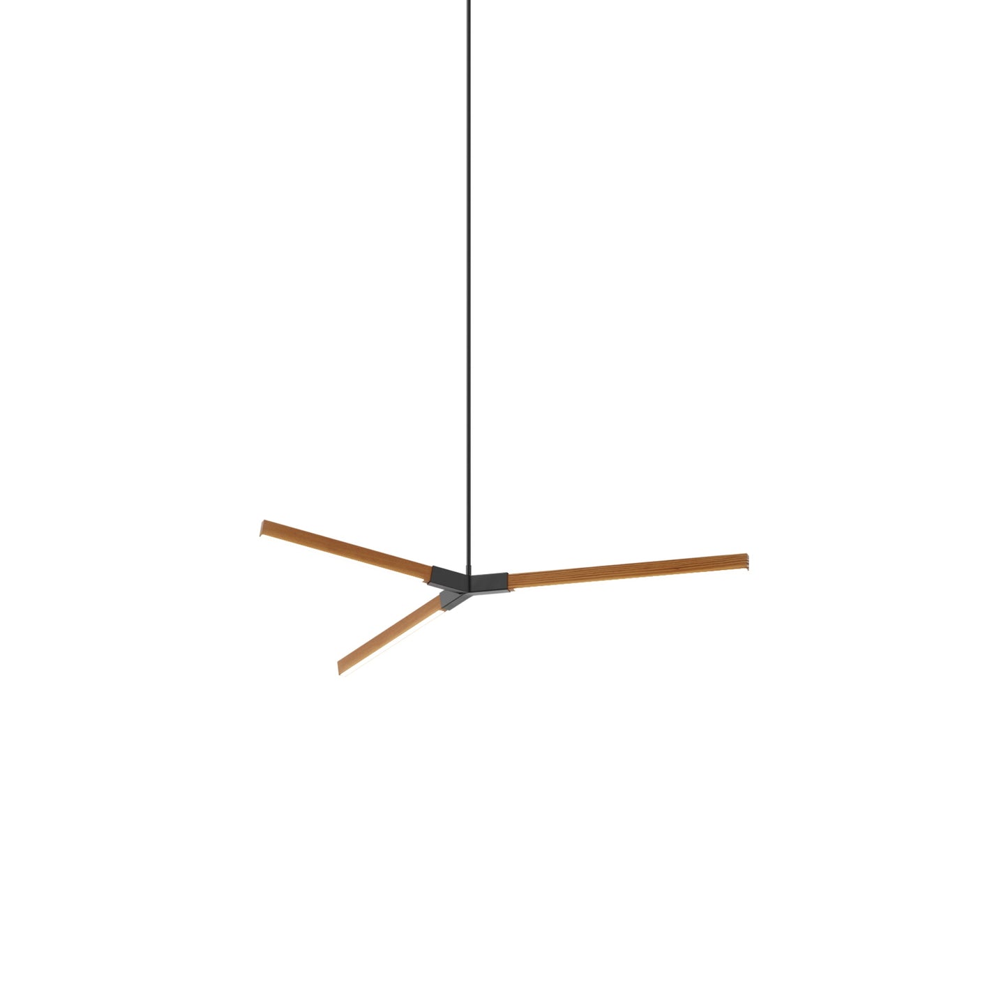 Bough Little LED Pendant Light in Heart Pine (Reclaimed)/Blackened.