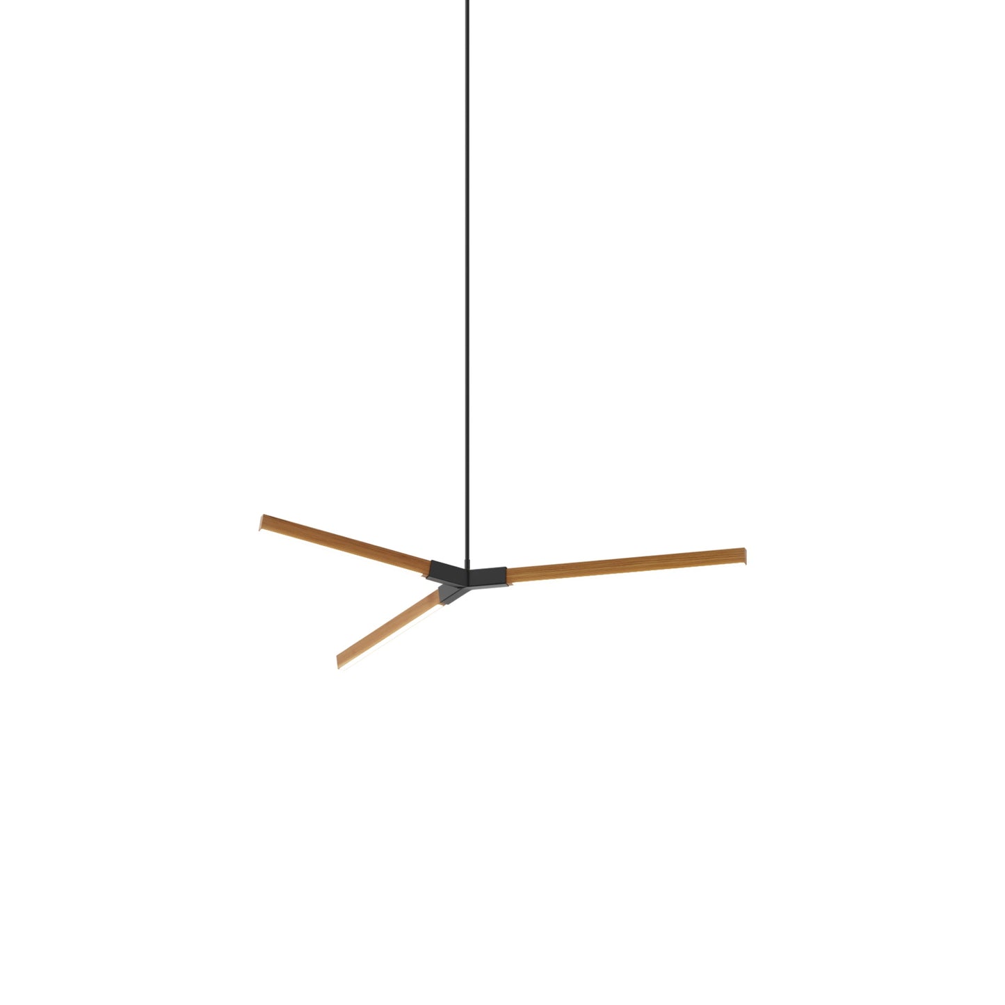 Bough Little LED Pendant Light in Heart Pine (Reclaimed)/Matte Black.