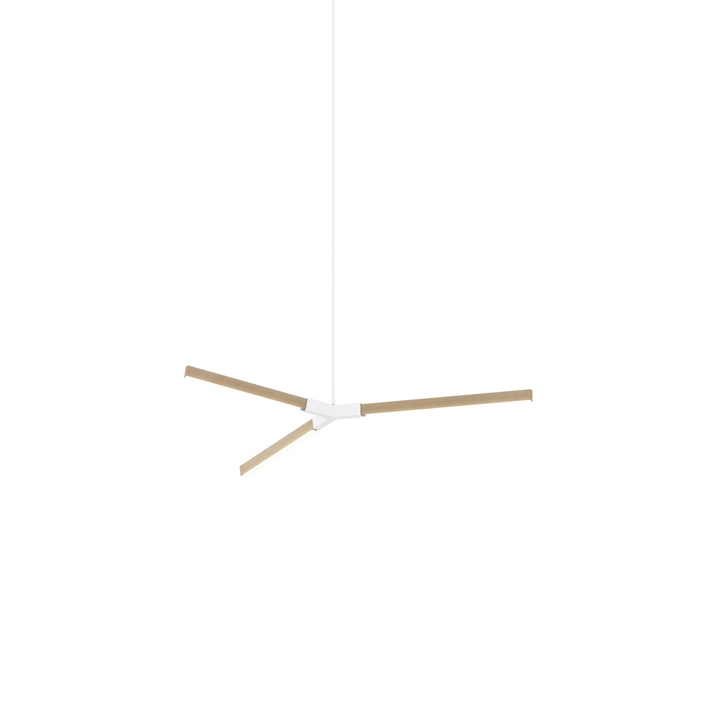 Bough Little LED Pendant Light in Maple/White.