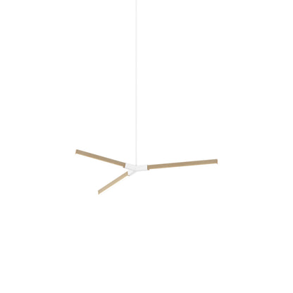 Bough Little LED Pendant Light in Maple/White.