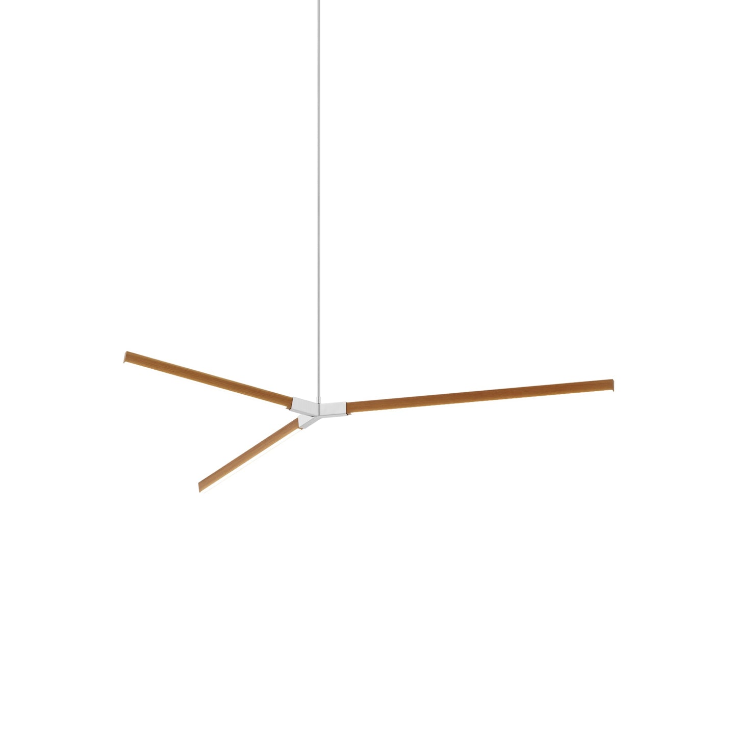 Bough Middle LED Pendant Light in Heart Pine (Reclaimed)/Brushed Nickel.